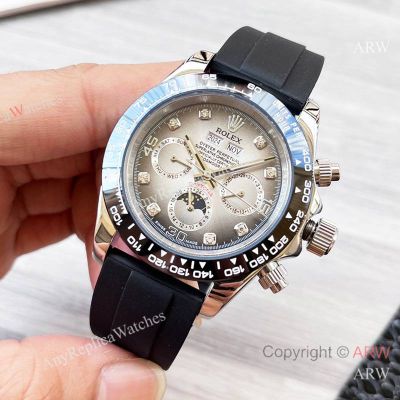 High Quality Replica Rolex Cosmograph Daytona Different Colors Strap Different Colors Face Dial High-composite Carbon Fiber Bezel Fashion Watch 40*12.4mm